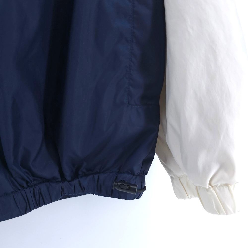 Guess Mens Colorblock Hooded Half Zip Pullover Windbreaker Zipper Front Pocket L - Picture 13 of 13